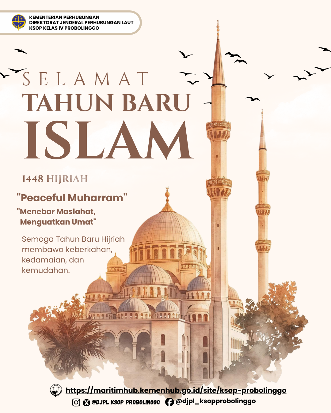  Selamat memperingati Tahun Baru Islam 1 Muharram 1448 Hijriah. 
